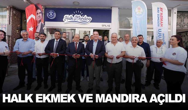 Halk Ekmek ve Halk Mandıra Ahmetli’de hizmete açıldı