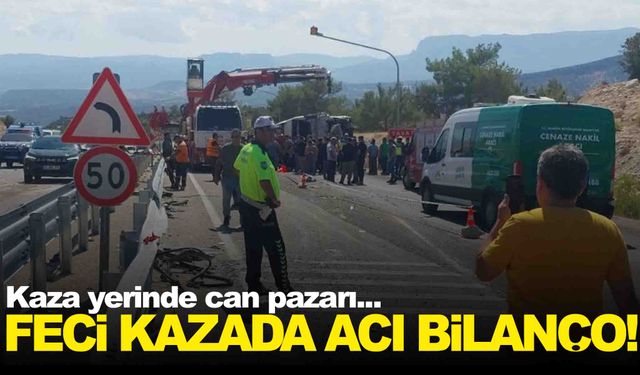 Yolu otobüsü ile tırın çarpıştığı kazada acı bilanço!