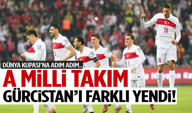 A Milli Takım Gürcistan’ı farklı yendi!