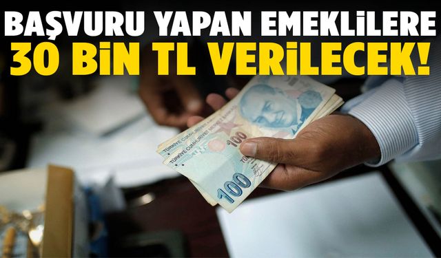 Banka açıkladı… Emeklilere 30 bin TL verilecek!
