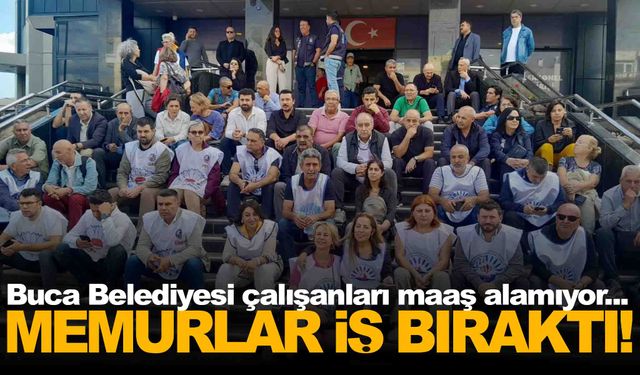 Buca Belediyesi memurları 5 aydır maaş alamıyor…  Çalışanlardan eylem