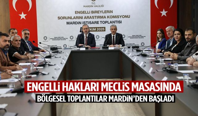 Engelli Bireylerin Sorunlarını Araştırma Komisyonu ilk adımı Mardin’den attı!