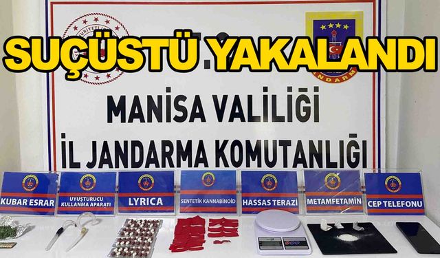 Salihli’de jandarma uyuşturucu tacirini suçüstü yakaladı
