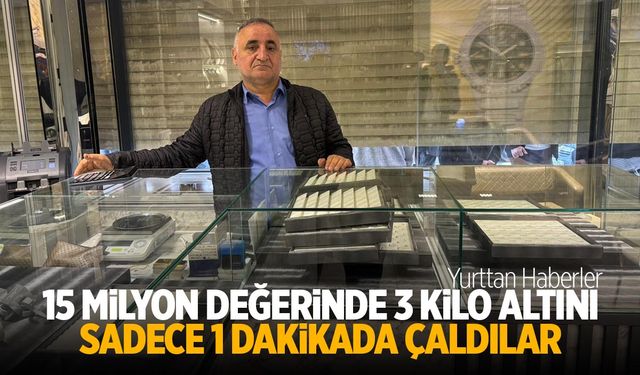 Kuyumcu Soygunu: 1 Dakikada 3 Kilo Altın Çalındı