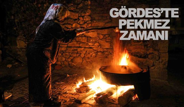 Manisa Gördes’te pekmez kazanları kaynamaya başladı