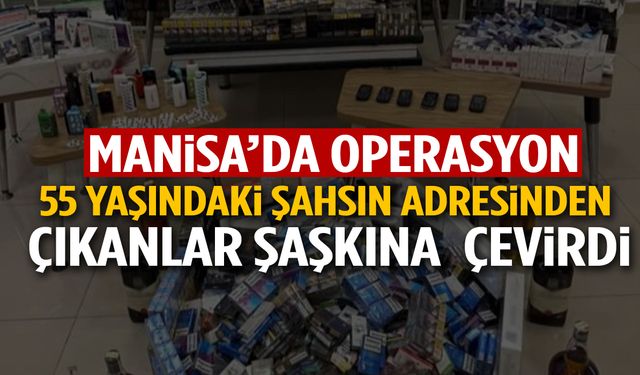 Manisa’da 55 yaşındaki şahsın adresinden çıkanlar şaşkına çevirdi!