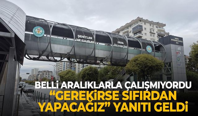 Manisa'daki yürüyen merdivenli üst geçide 'sıfırdan' çözüm