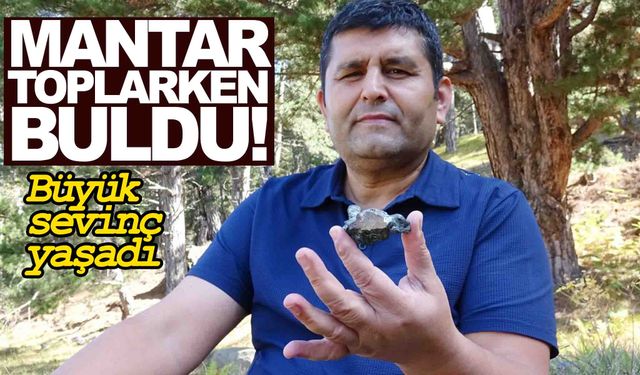 Mantar toplarken buldu… Büyük sevinç yaşadı!