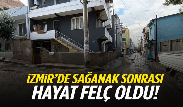 Meteoroloji uyarmıştı… İzmir yağmura teslim! Yollar göle döndü