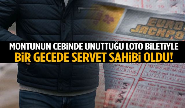 Montunun cebinde unuttuğu loto biletiyle bir gecede servet sahibi oldu!