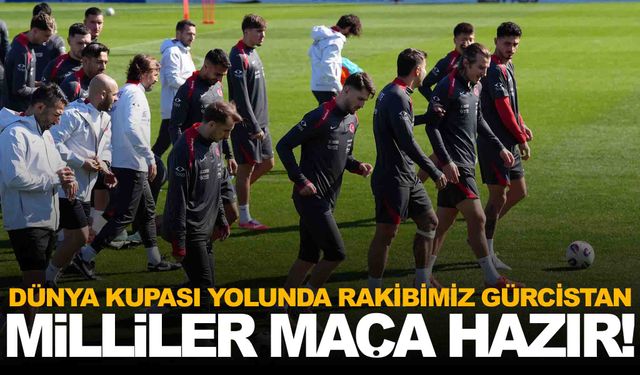A Milli Takım, Gürcistan maçı öncesi son antrenmanını tamamladı