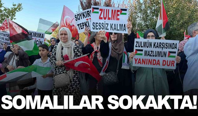 Somalılar Filistin için sokağa çıktı!