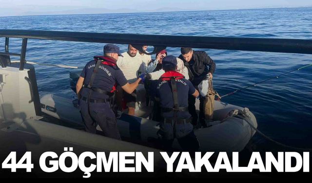 İzmir açıklarında düzensiz göçmen operasyonu… 44 göçmen yakalandı
