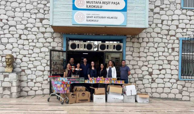 Öğrencilerden tedavi gören kediler için 2 bin kutu mama