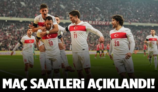 A Milli takımın Play-Off maç saatleri açıklandı