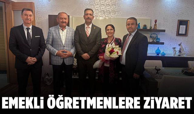 Emekli öğretmenlere vefa ziyareti