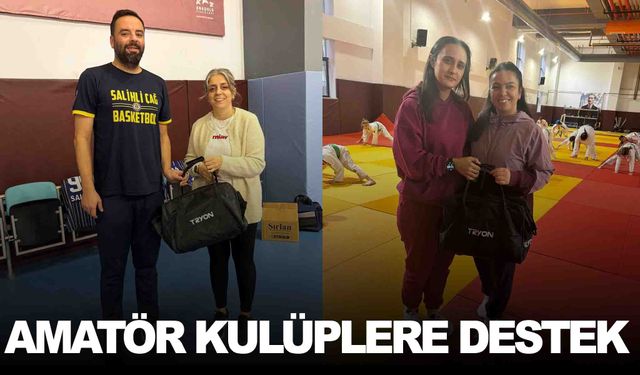 Salihli’de amatör kulüplere destek... İlkyardım çantası dağıtıldı