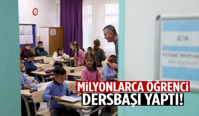 Ara tatil sona erdi: Milyonlarca öğrenci dersbaşı yaptı!