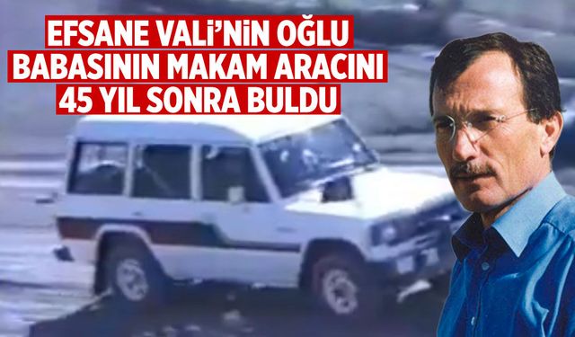 Babasının makam aracını 45 yıl sonra buldu!