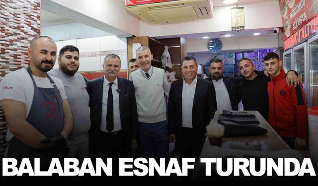 Başkan Balaban’dan komşu esnafa ziyaret
