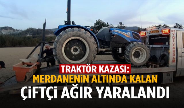 Bolu’da traktör kazası: Çiftçi merdanenin altında kaldı!