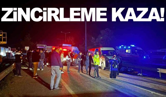 Bursa-Yalova Karayolu’nda feci zincirleme kaza… Ölü ve yaralılar var!