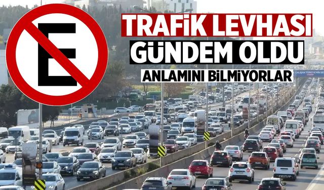E harfli trafik levhası sosyal medyada merak konusu oldu: İşte şaşırtan anlamı!