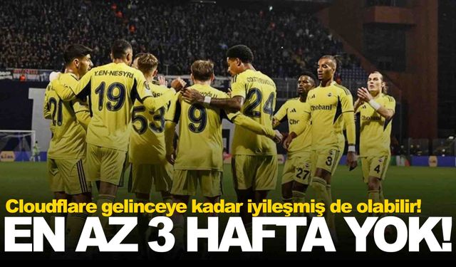 Fenerbahçe’nin yıldızından kötü haber… En az 3 hafta yok!
