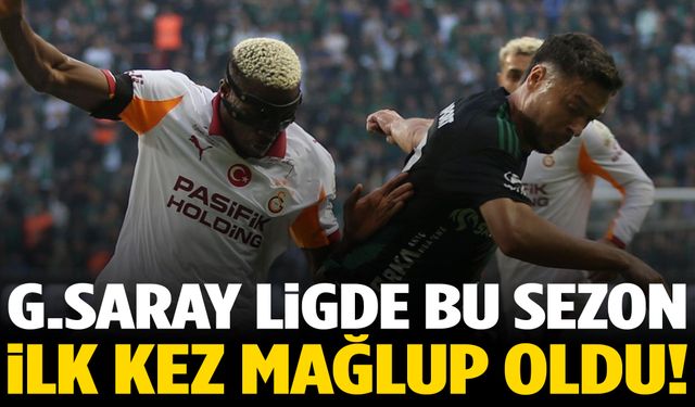 Galatasaray bu sezon Süper Lig’de ilk yenilgisini aldı!