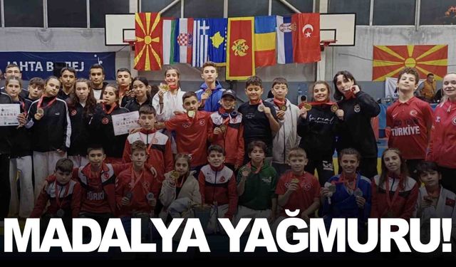 Makedonya’da Yunusemre rüzgarı: Judoculardan 22 madalya ve 2 kupa