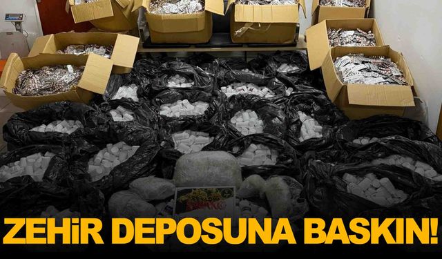 İzmir’de zehir deposuna baskın: 550 binden fazla uyuşturucu hap ele geçirildi