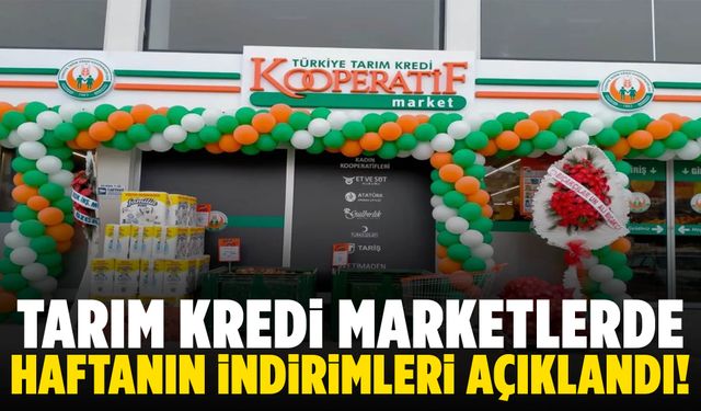 Tarım Kredi marketlerde haftanın indirimleri açıklandı!