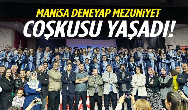Manisa Deneyap mezuniyet coşkusu yaşadı
