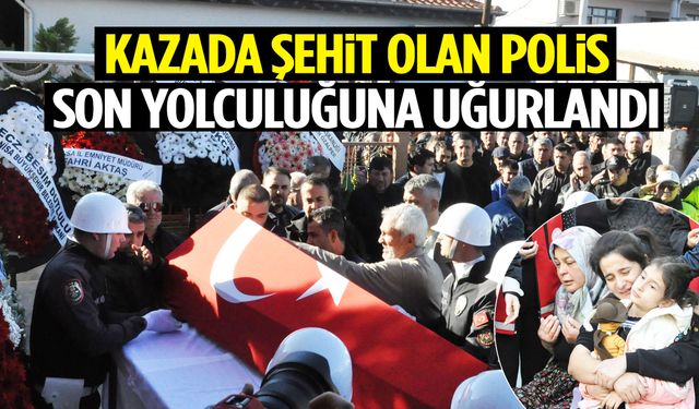 Manisalı şehit polis memuru Ali Barut son yolculuğuna uğurlandı