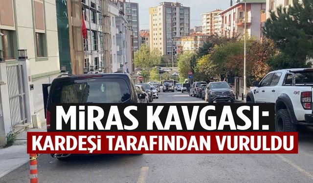 Miras kavgası kanlı bitti: Kardeşi tarafından vuruldu