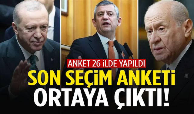 Son seçim anketi ortaya çıktı! Sürpriz sonuçlar…