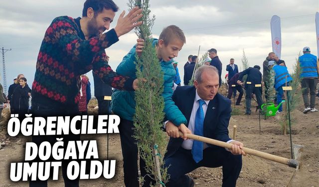 Öğrenciler doğaya umut oldu