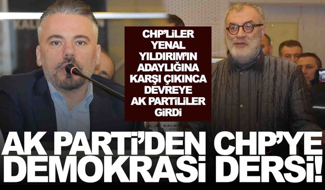 AK Parti’den CHP’ye demokrasi dersi!