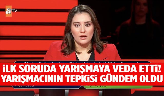 Başlamadan bitti… Kim Milyoner Olmak İster’de verdiği cevaba kendisi de şaşırdı!