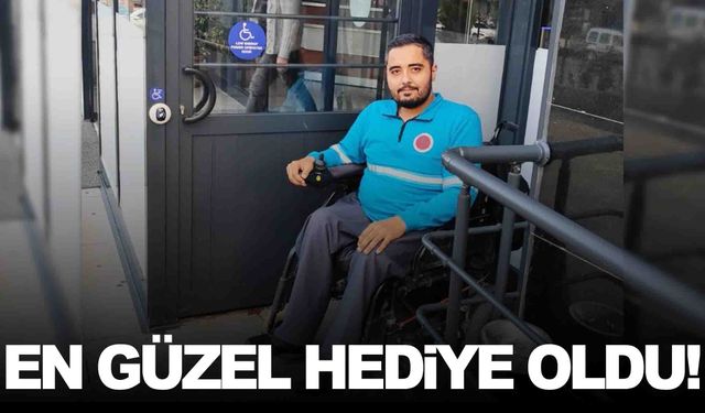 ELİ’de engelli çalışana en anlamlı hediye