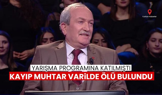 Kayıp muhtar varilde ölü bulundu