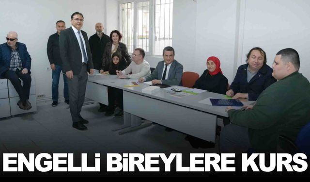 Manisa’da görme engellilere Braille okuma yazma kursu