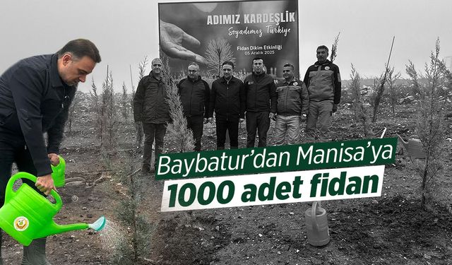 Manisalı vekilden yanan alanlara can suyu