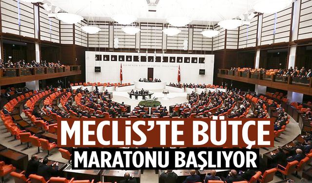 Meclis’te 14 günlük kesintisiz bütçe mesaisi
