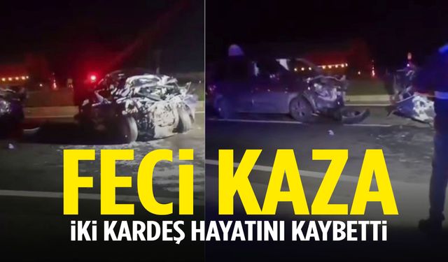 Otomobil tıra çarptı! 2 kardeş hayatını kaybetti