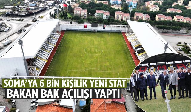 Soma’ya dev spor yatırımı… Bakan Bak stat açılışı yaptı!