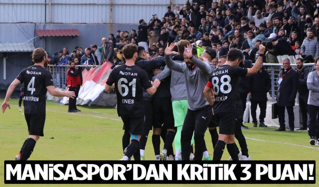 Manisaspor’dan kritik 3 puan!