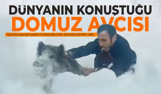 Dünyanın konuştuğu domuz avcısı: Güzel bir anıydı