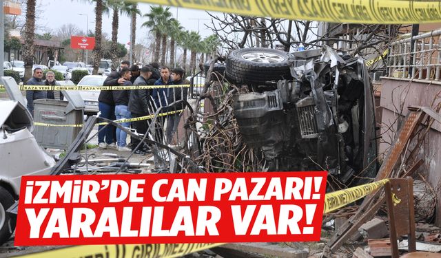 İzmir’de dehşet anları… Yaralılar var!