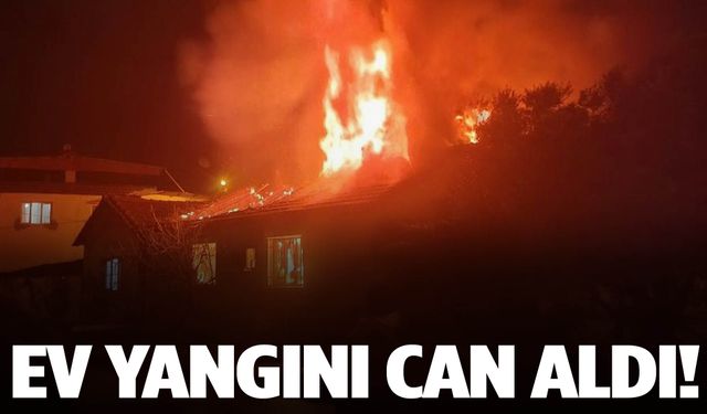 İzmir’de ev yangını can aldı!